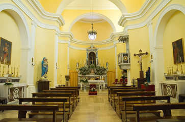 Church of St. Francesco. Viggianello. Basilicata. Italy.