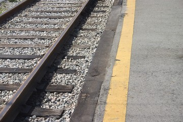 Railway Platform And Track