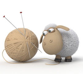 3d ridiculous sheep