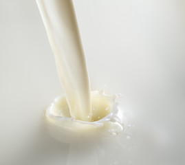 pouring milk