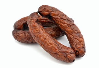slightly dried sausage