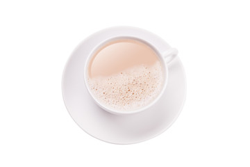 Milchkaffee mit Schaum