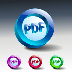 pdf icon button internet document file