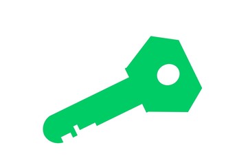 Clé moderne verte
