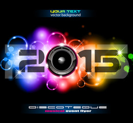 2015 Happy New Year Party background