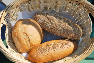 Fresh baked bread.