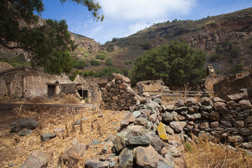 Gran Canaria, Caldera de Bandama, abandoned farm