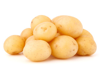 new potato tuber isolated on white background cutout