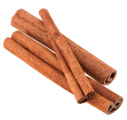 cinnamon stick spice isolated on white background closeup