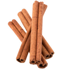 cinnamon stick spice isolated on white background closeup