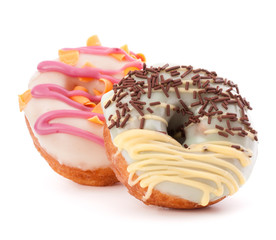 doughnut or donut isolated on white background cutout