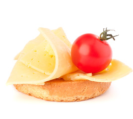 open healthy sandwich