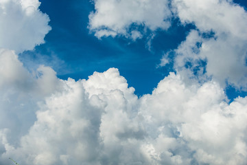Naklejka na ściany i meble Cloudscape of bright blue sky