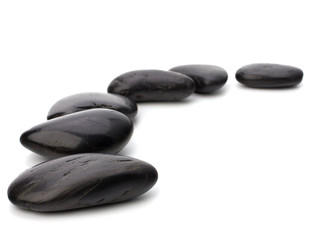 Zen pebbles path. Spa and healthcare concept.