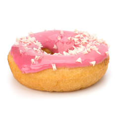 Delicious doughnut isolated on white background