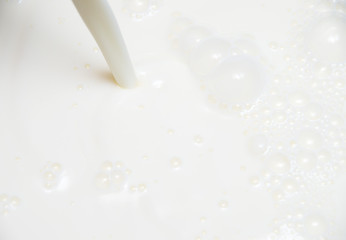 pouring milk