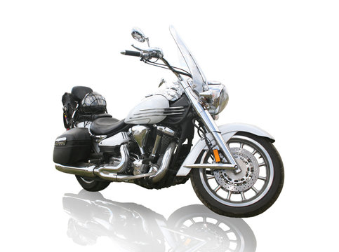 Fototapeta motorcycle on white background