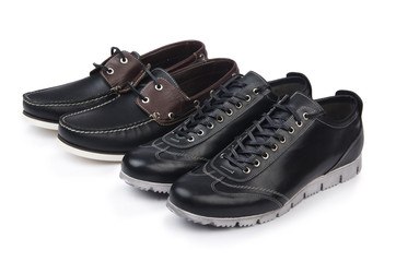 Male shoes isolated on white