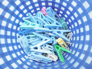 colorful clothing clips