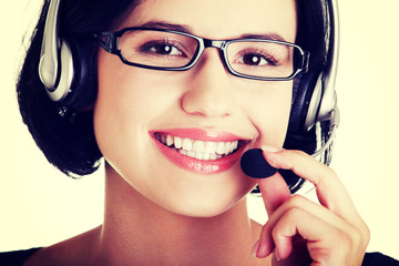 Call center woman