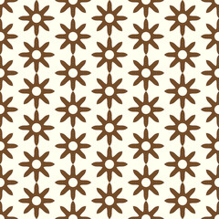 Brown Retro Dry Flower Pattern on Pastel Color