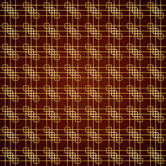 Gold Rounded Corner and Line Pattern on Pastel Background