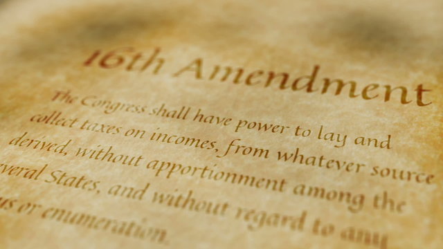 Historic Document 16th Amendment