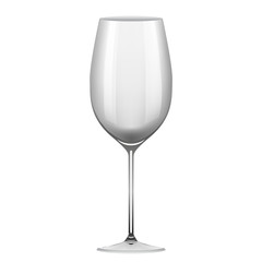Wineglass object on white background