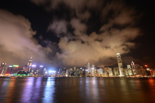 Night shot at Hong Kong