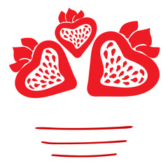 background with strawberries