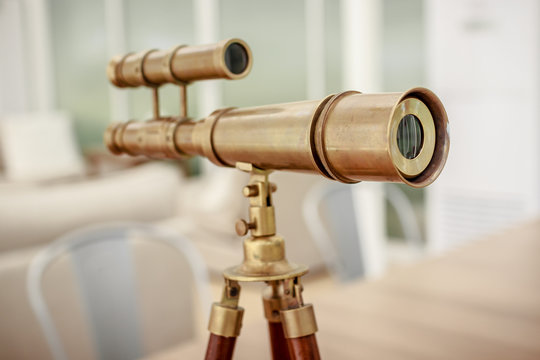 Vintage Brass Telescope