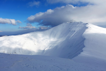 Fototapeta na wymiar Slovakia mountain at winter, Low Tatras