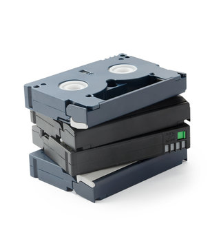 Mini DV Cassettes stack