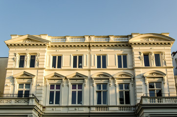 Fototapeta na wymiar Jugendstil Gebaeude in Hamburg