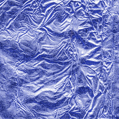 crumpled foil closeup