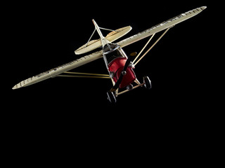 Fototapeta na wymiar Old vintage airplane toy