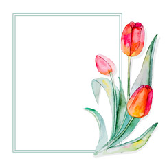 watercolor flowers.