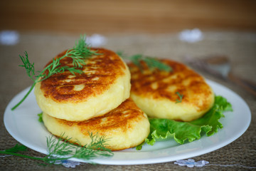 Potato cakes with meat