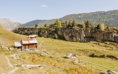 Belalp, Bergdorf, Aletschji, Alm, Almhütte, Alpen, Schweiz