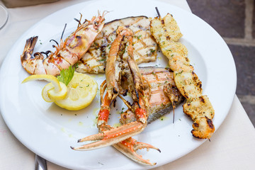 Grilled fish