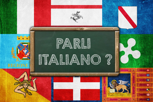 DO YOU SPEAK ITALIAN - vintage background concept