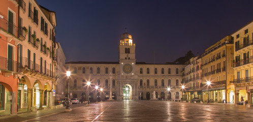 Fototapeta na wymiar Padua - Piazza dei Signori square and Torre del Orologio