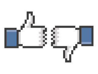 Like and dislike symbols