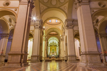 Padua - The nave of the church Basilica di Santa Giustina