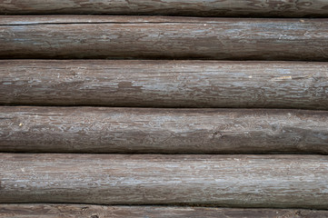 Dark log wall background