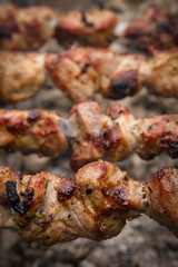 Barbecue outdoors