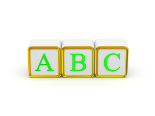 ABC alphabet.