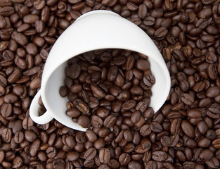 café et tasse blanche