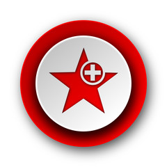 star red modern web icon on white background