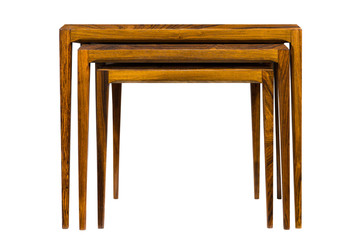 Wood mahogany end table